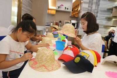 中建·觀湖瓏府遮陽帽DIY活動(dòng)奇趣上演